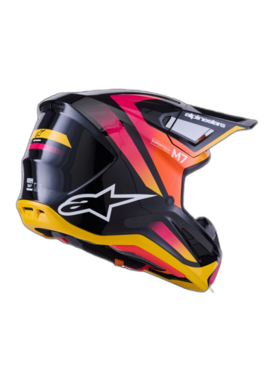Alpinestars HELMET 7 RISE BLK/YL/PINK - Image 2