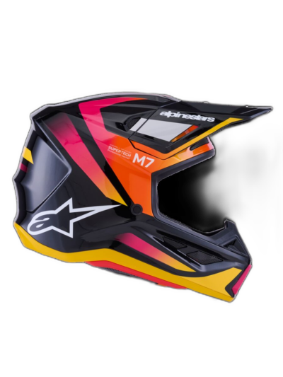 Alpinestars HELMET 7 RISE BLK/YL/PINK - Image 4