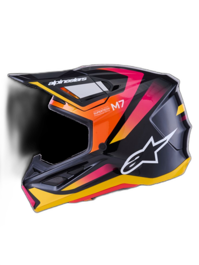 Alpinestars HELMET 7 RISE BLK/YL/PINK - Image 7