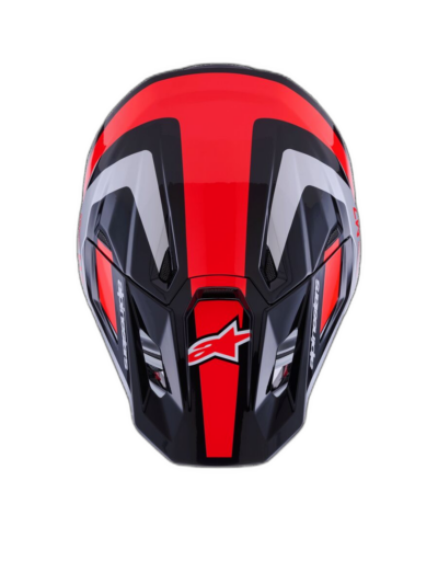 Alpinestars HELMET 7 RISE BLK/RD/SILV - Image 2