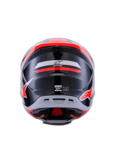Alpinestars HELMET 7 RISE BLK/RD/SILV - Image 5