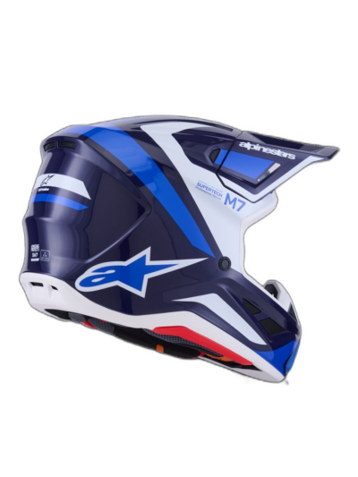 Alpinestars HELMET 7 RISE BLUE/WHITE - Image 2