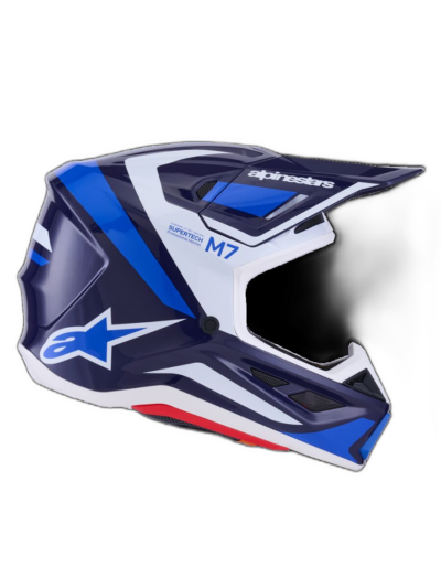 Alpinestars HELMET 7 RISE BLUE/WHITE - Image 4
