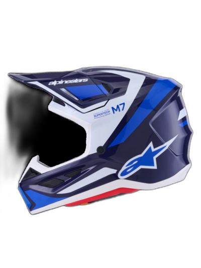 Alpinestars HELMET 7 RISE BLUE/WHITE - Image 7