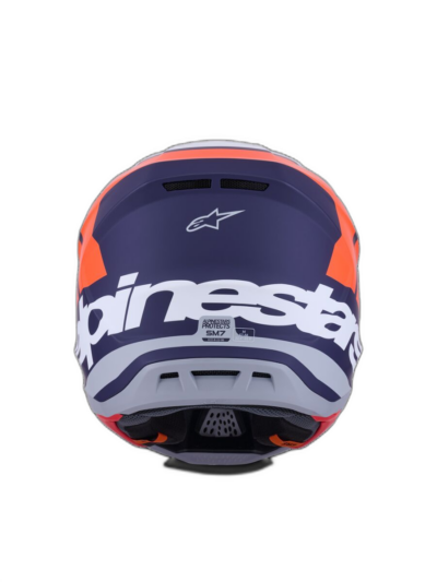 Alpinestars HELMET 7 CORE ORAN/BLUE - Image 4