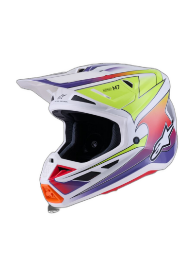 Alpinestars HELMET 7 FUSE WHT/YL/PU
