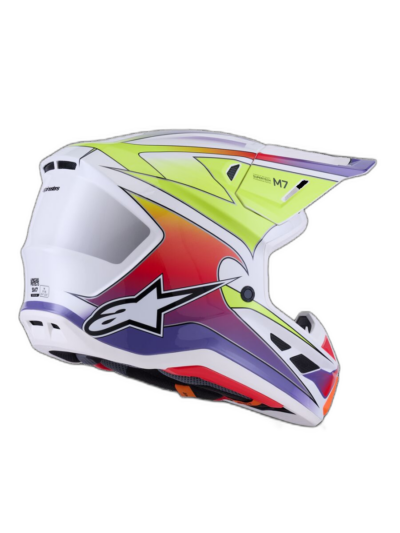 Alpinestars HELMET 7 FUSE WHT/YL/PU - Image 3