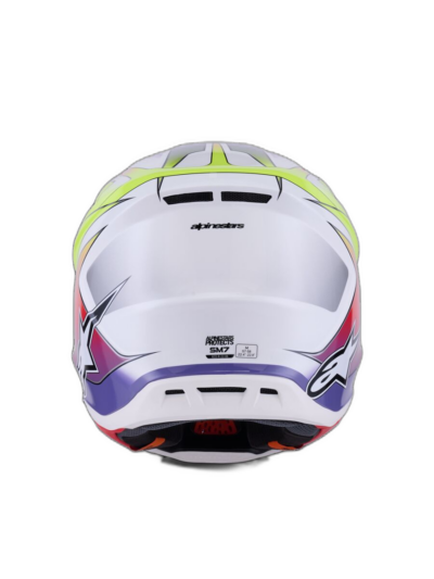 Alpinestars HELMET 7 FUSE WHT/YL/PU - Image 4