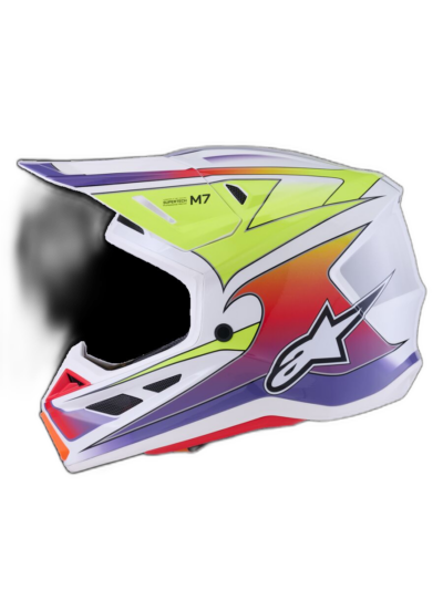 Alpinestars HELMET 7 FUSE WHT/YL/PU - Image 5