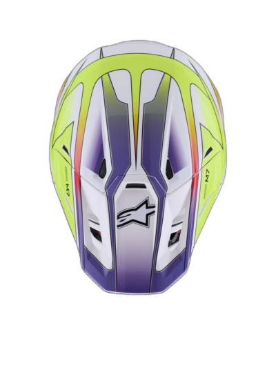 Alpinestars HELMET 7 FUSE WHT/YL/PU - Image 6