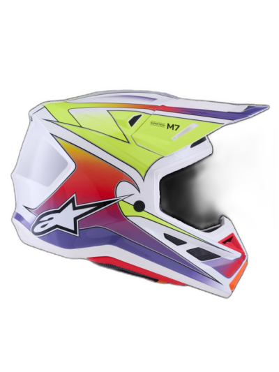 Alpinestars HELMET 7 FUSE WHT/YL/PU - Image 7