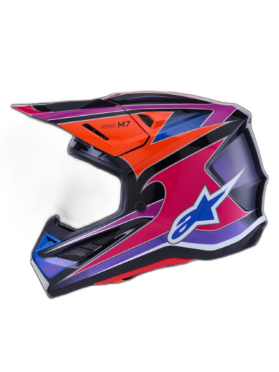 Alpinestars HELMET 7 FUSE BLU/PU/PINK - Image 3
