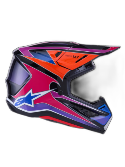 Alpinestars HELMET 7 FUSE BLU/PU/PINK - Image 5