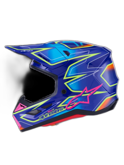 Alpinestars HELMET 7 CAST BLU/YL/PINK - Image 3