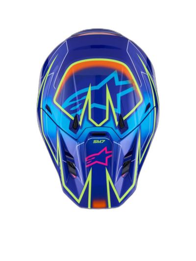 Alpinestars HELMET 7 CAST BLU/YL/PINK - Image 4