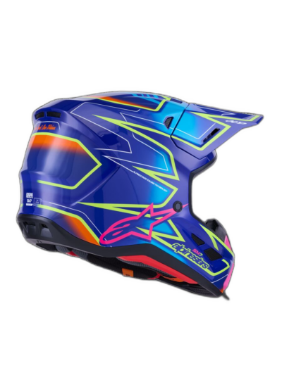 Alpinestars HELMET 7 CAST BLU/YL/PINK - Image 5