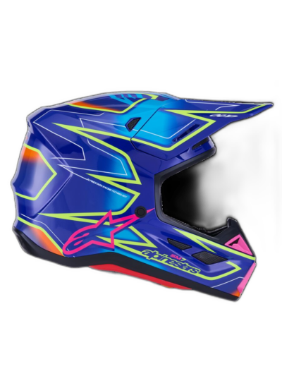 Alpinestars HELMET 7 CAST BLU/YL/PINK - Image 6