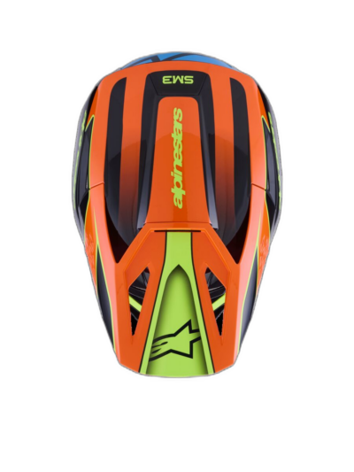 Alpinestars HELMET 3 FRAY BLK/OR/YL - Image 2