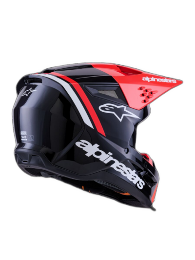 Alpinestars HELMET 3 RADIUM BLK/RED/WH - Image 2