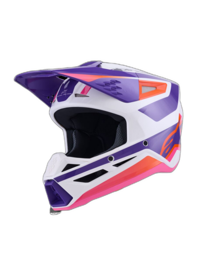 Alpinestars HELMET 3 HEAT WHT/PU/PINK