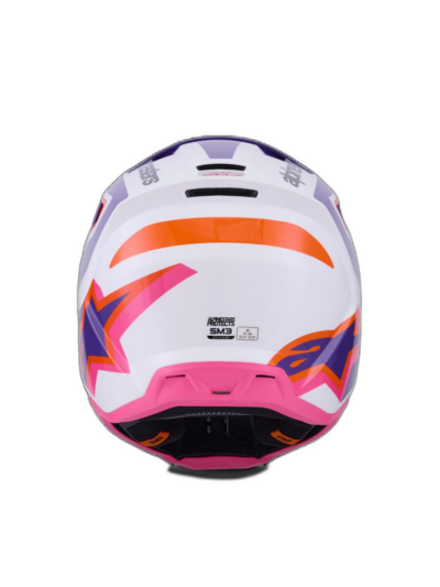 Alpinestars HELMET 3 HEAT WHT/PU/PINK - Image 2
