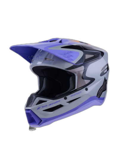 Alpinestars HELMET 3 JETTSON GRAY/PUR/BLK