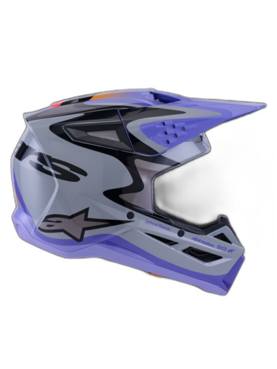 Alpinestars HELMET 3 JETTSON GRAY/PUR/BLK - Image 6