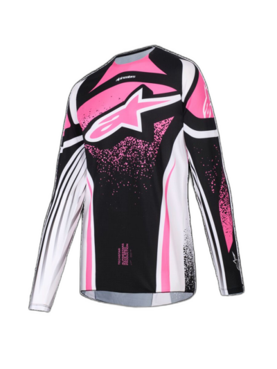 Alpinestars JERSEY W TECHSTAR NOMUR BLK/WH/FUCHSIA