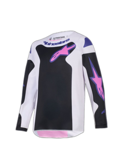 Alpinestars JERSEY YTH FLUID GRID BLK/GY/PU