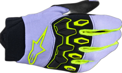 Alpinestars GLOVES MX YTH FBORE V PRP/YL FLUO
