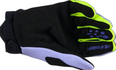 Alpinestars GLOVES MX YTH FBORE V PRP/YL FLUO - Image 2