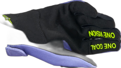 Alpinestars GLOVES MX YTH RADAR PRP/YLW FLUO - Image 2