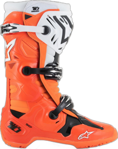Alpinestars BOOT TECH 10 ENDURO ORANGE FLUO/BLACK/WHITE - Image 2