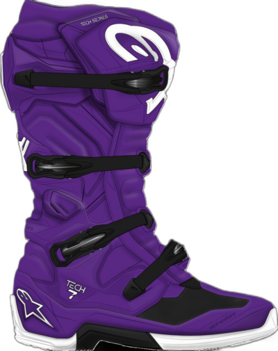 Alpinestars BOOT TECH 7 PURPLE - Image 2