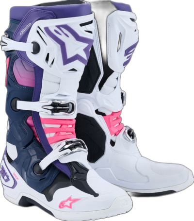 Alpinestars BOOT TECH 10 WHT/VLT/NVY/PNK FLUO