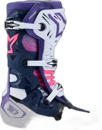 Alpinestars BOOT TECH 10 WHT/VLT/NVY/PNK FLUO - Image 3