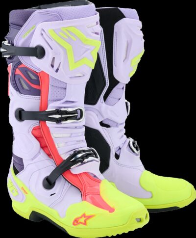 Alpinestars BOOT TECH 10 S-VENTED PRP/YL FL/DIVA PNK