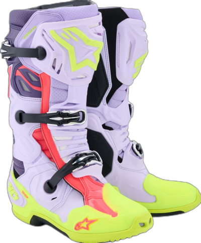 Alpinestars BOOT TECH 10 S-VENTED PRP/YL FL/DIVA PNK