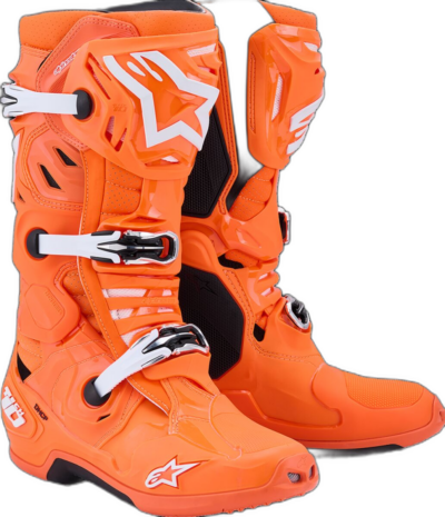 Alpinestars BOOT TECH 10 S-VENTED ORG FL/BLK/WHT