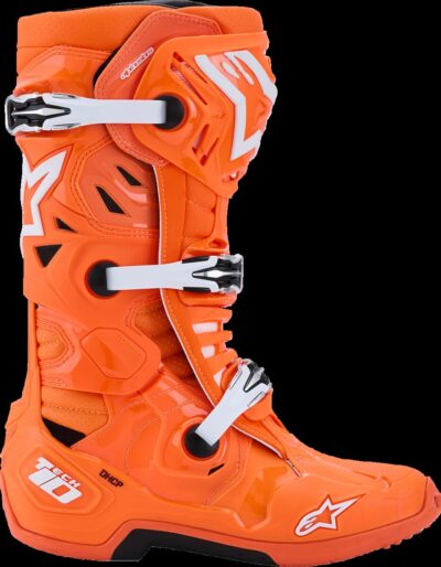 Alpinestars BOOT TECH 10 S-VENTED ORG FL/BLK/WHT - Image 6
