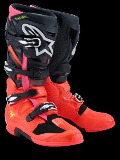 Alpinestars BOOT TECH 7 BLK/RD FLUO/PNK FLUO