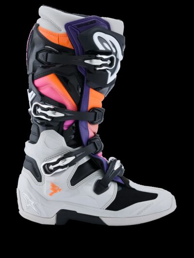 Alpinestars BOOT TECH 7 BLK/LT GY/ORG FL/MAG - Image 4