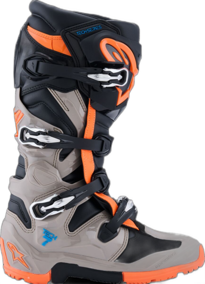 Alpinestars BOOT TECH 7 ENDURO BK/WRM GRY/ORG FL - Image 6