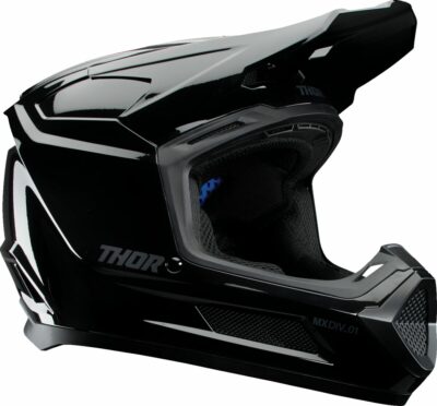 THOR Youth Fleet Helmet - Blackout - Gloss Black -