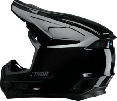 THOR Youth Fleet Helmet - Blackout - Gloss Black - - Image 3