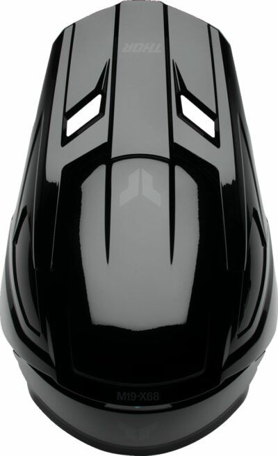 THOR Youth Fleet Helmet - Blackout - Gloss Black - - Image 4