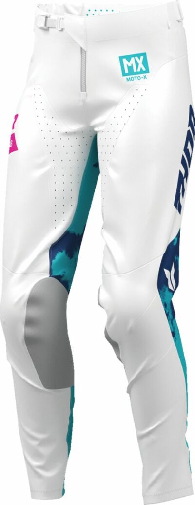 THOR PANT WMN LAUNCHMODE BLEACH WHT/AQ - Image 3
