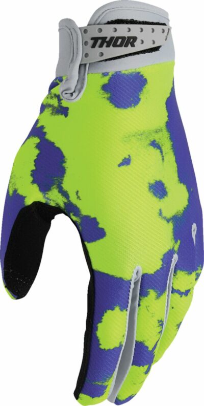 THOR GLOVES LAUNCHMODE BLEACH GRAY/ACID - Image 4