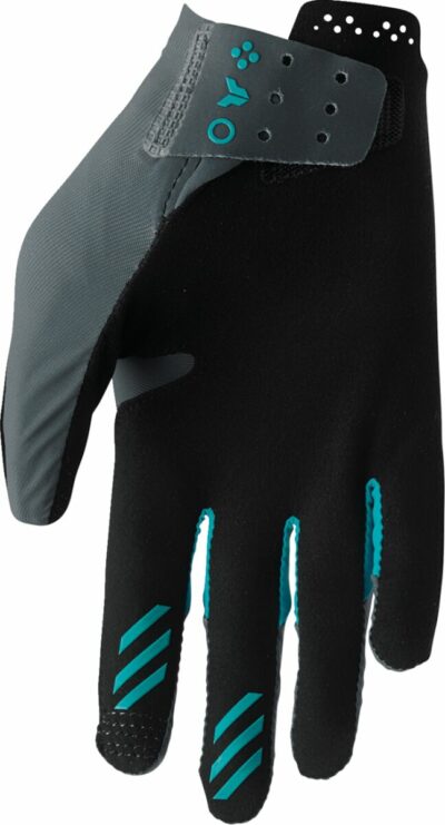 THOR GLOVES WMN SPORTMODE ICONIC GY/AQ - Image 2