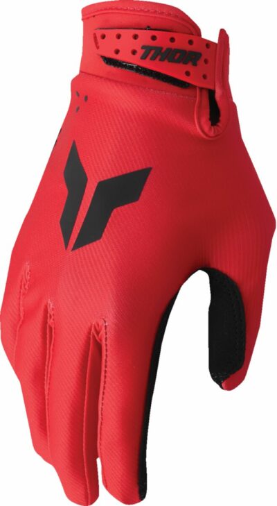 THOR GLOVES YTH LAUNCHMODE SPLIT RED
